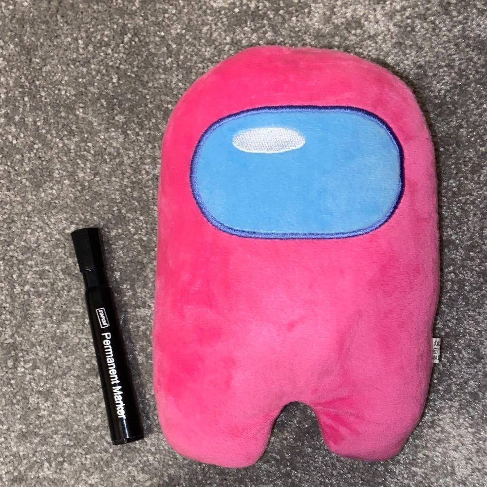 Pink Amongus plush